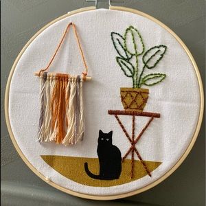 Handmade Embroidered Wall Art